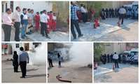 مانور اطفای حریق برگزار شد 